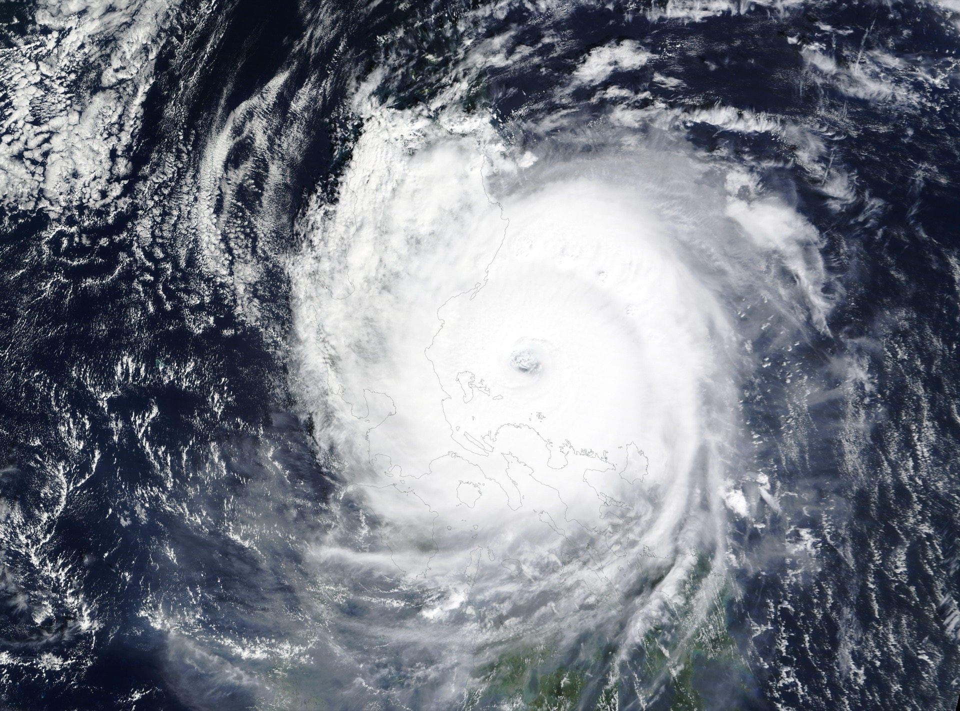 Storm damage in Southeast Asia